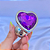 Plug Anal em Formato de Coração Roxo P - Imagem 2
