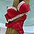 Conjunto Lingerie Vermelho com bolinhas brancas - Imagem 1
