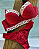 Conjunto Lingerie Vermelho com bolinhas brancas - Imagem 1