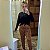 Pijama de inverno Feminino Calça estampada Onça - Imagem 3