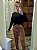 Pijama de inverno Feminino Calça estampada Onça - Imagem 3