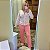 Pijama de Inverno Feminino Americano Estampado Floral - Imagem 2