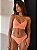 Conjunto Canelado Confort Top com bojo calcinha fio Laranja - Imagem 1