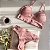 Conjunto Canelado Confort Top com bojo calcinha fio Rose - Imagem 1