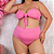Conjunto Biquini Plus Size Caraguá Rosa sem bojo - Imagem 4