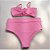 Conjunto Biquini Plus Size Caraguá Rosa sem bojo - Imagem 2