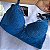 Sutiã com bojo cropped em renda Azul Luxo - Imagem 3