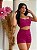 Conjunto Canelado Top e Short Magenta - Imagem 1