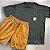 Pijama masculino verão loungewear camiseta em viscolycra e bermuda em moletinho - Imagem 2