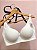 Sutiã Avulso Reforçado Liso Plus Size com Alças largas Confort Branco - Imagem 1