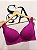 Sutiã Avulso Reforçado Liso Plus Size com Alças largas Confort Roxo - Imagem 1