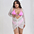 Saída Vestido Havaí Branco Curves - Imagem 1