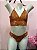 Conjunto Lingerie Desejada com Bojo e Calcinha Fio Duplo em Renda Terracota - Imagem 1