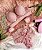 Conjunto Lingerie Diva Rosa com renda e tule - Imagem 1