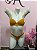 Conjunto Lingerie com Bojo Bolha Básico e Aro Mostarda - Imagem 1