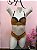 Conjunto Lingerie Sedutor Rendado Mostarda com preto - Imagem 1