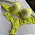 Conjunto Lingerie Rendada Verde Claro neon - Imagem 3