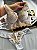 Conjunto Lingerie Luz Cropped Tule Branco e Dourado - Imagem 1
