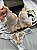 Conjunto Lingerie Luz Cropped Tule Branco e Dourado - Imagem 4