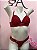 Conjunto Lingerie luxe com Bojo e Calcinha Fio Duplo em renda Vermelho - Imagem 3