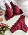 Conjunto Lingerie Fever em renda Vermelho - Imagem 1