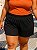Shortinho Canelado de Praia Preto Plus Size - Imagem 2
