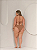 Conjunto Biquini Tifany Hot Pants Plus Size Canelado Marrom - Imagem 3