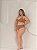 Conjunto Biquini Tifany Hot Pants Plus Size Canelado Marrom - Imagem 4