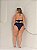 Conjunto Biquini Tifany Hot Pants Plus Size Canelado Azul - Imagem 3