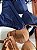 Conjunto Biquini Tifany Hot Pants Plus Size Canelado Azul - Imagem 6