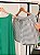 Pijama de Verão Feminino Tassia Gola Alta e Short Moletinho Verde - Imagem 3