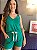 Pijama Thaís de alcinha Verde - Imagem 4