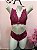 Conjunto Lingerie Rosemary com Bojo e Calcinha Pink Rendado - Imagem 1