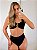 Conjunto Biquini Black Vanilla com Bojo e Alças Largas Calcinha Cintura Alta Hot Pant - Imagem 1