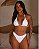 Conjunto Biquini Verano Asa Delta Branco sem bojo cortininha - Imagem 1