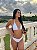 Conjunto Biquini Verano Asa Delta Branco sem bojo cortininha - Imagem 5
