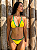 Conjunto Biquini Brasil Fita Cortininha Amarelo com Verde - Imagem 1