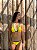 Conjunto Biquini Brasil Fita Cortininha Amarelo com Verde - Imagem 5