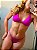 Conjunto Biquini Bella com Bojo Removível e Calcinha Fio de Regulagem Roxo - Imagem 5
