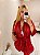 Robe Fascínio com calcinha em tule e renda Sexy Vermelho - Imagem 5