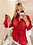 Robe Fascínio com calcinha em tule e renda Sexy Vermelho - Imagem 1