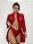Robe Fascínio com calcinha em tule e renda Sexy Vermelho - Imagem 1