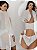 Robe Fascínio com calcinha em tule e renda Sexy Branco - Imagem 3