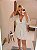 Robe Encanto Poliéster e Renda na manga Branco - Imagem 3