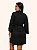 Robe Encanto Poliéster e Renda na manga Preto - Imagem 2