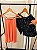 Pijama de Verão Floral Alças Finas e Short com Cós Elastico Salmão - Imagem 3