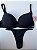 Conjunto Lingerie Básica com Bojo Bolha e Calcinha de Regulagem Multiformas Preto - Imagem 3