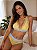 Conjunto Lingerie em renda amarelo com azul - Imagem 1