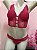 Conjunto Lingerie Cropped em Renda e Calcinha Fio Pink - Imagem 4