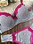 Conjunto Lingerie Comfy com Bojo e Detalhes em Renda Cinza e Pink - Imagem 4